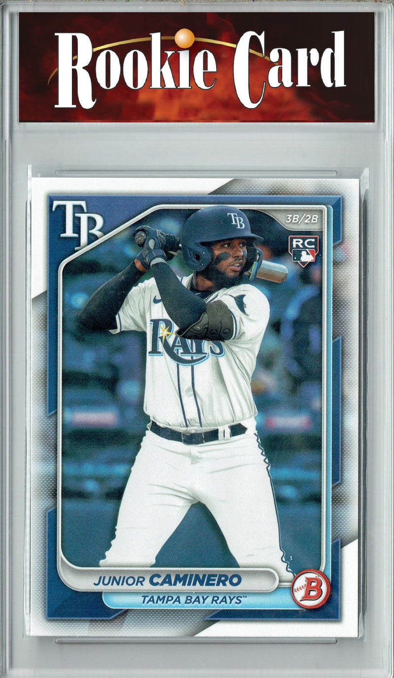 Certified Mint+ Junior Caminero 2024 Bowman #20 Rookie Card Tampa Bay Rays