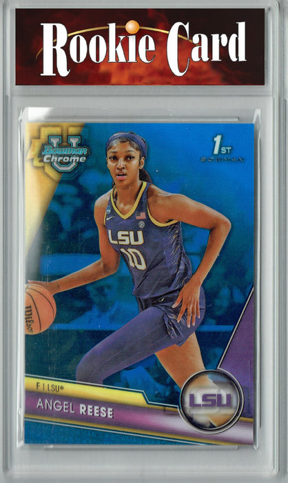 Certified Mint+ Angel Reese 2024 Bowman Draft Chrome #49 Blue SP Rookie Card LSU Tigers