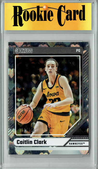 Certified Mint+ Caitlin Clark 2024 Panini America #H2 Vortex Foil #114/399 Rookie Card Iowa Hawkeyes