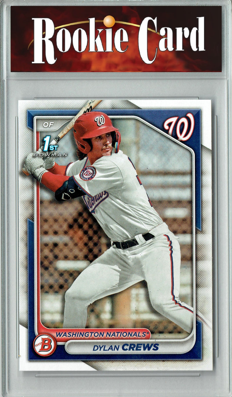 Certified Mint+ Dylan Crews 2024 Bowman #BP-25 1st Rookie Card Washington Nationals