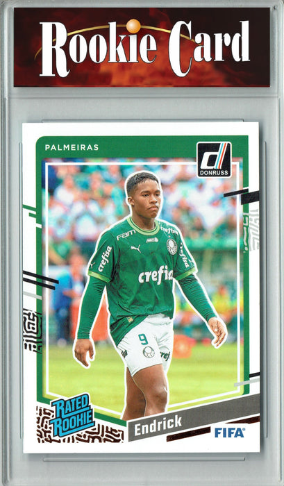 Certified Mint+ Endrick 2023 Donruss #176 FIFA Rookie Card Brazil