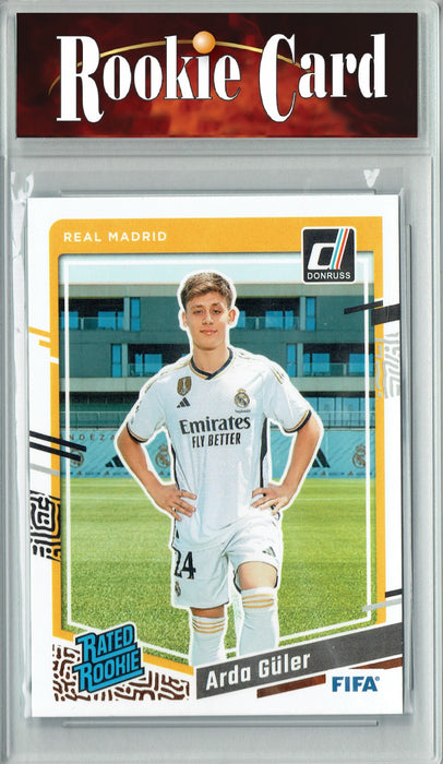 Certified Mint+ Arda Guler 2023 Donruss Soccer #184 Real Madrid/Turkey Rookie Card Real Madrid