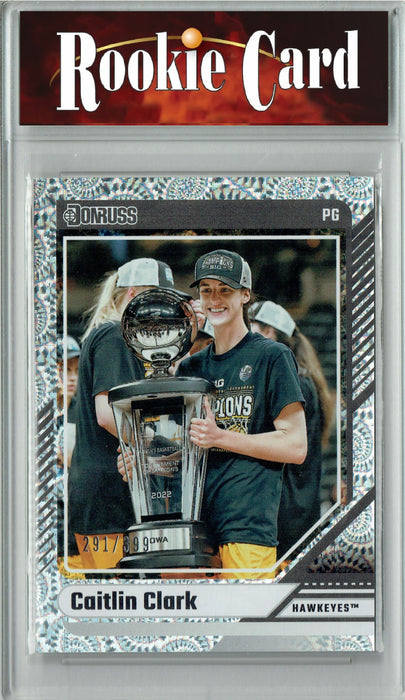 Certified Mint+ 2024 Panini Caitlin Clark #3 Vortex Foil #291/399 Rookie Card Iowa Hawkeyes