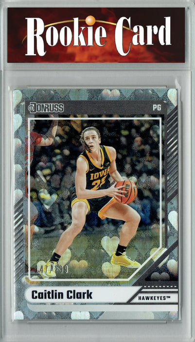 Certified Mint+ 2024 Caitlin Clark Collection #6 Hearts Foil #147/199 Rookie Card Iowa Hawkeyes