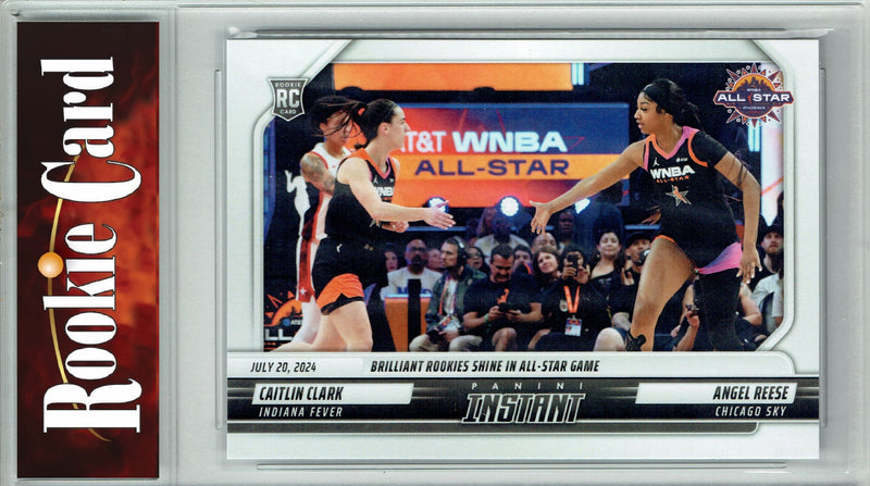 Certified Mint+ Caitlin Clark/ Angel Reese 2024 Panini Instant #164 WNBA All-Star Dual Rookie Card
