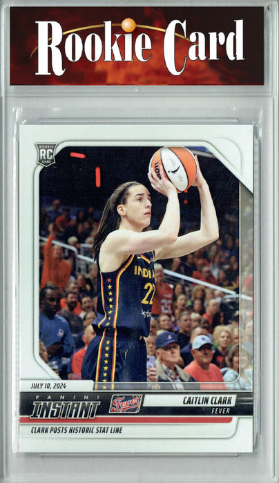 Certified Mint+ Caitlin Clark 2024 Panini Instant #144 Historic Stat Line Rookie Card Indiana Fever