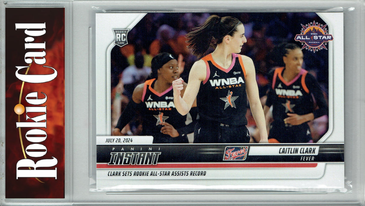 Certified Mint+ Caitlin Clark 2024 Panini Instant #162 All-Star Record Rookie Card Indiana Fever