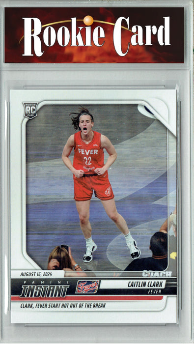 Certified Mint+ Caitlin Clark 2024 Panini Instant #166 Hot out of the Break Rookie Card Indiana Fever