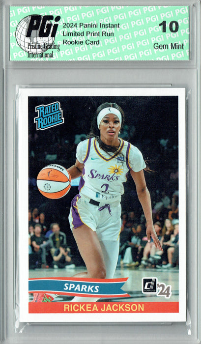 Rickea Jackson 2024 Panini Instant #RRR-3 Retro Rated Rookie Rookie Card PGI 10