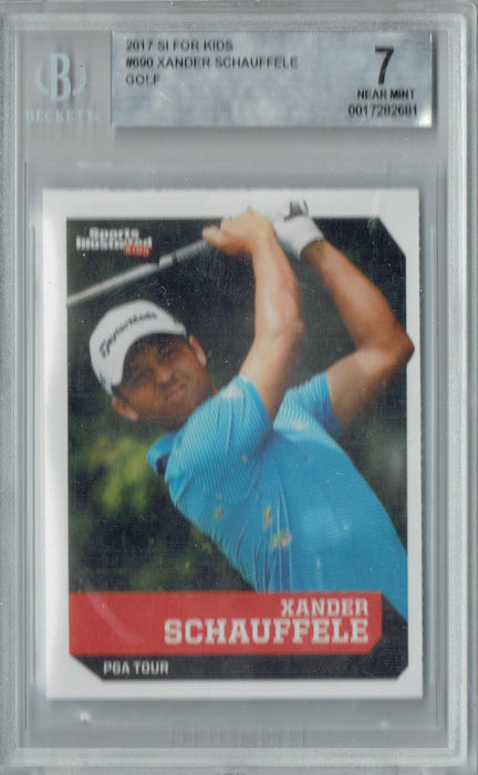 BGS 7 Xander Schauffele 2017 S.I. for Kids #690 PGA TOUR Rookie Card