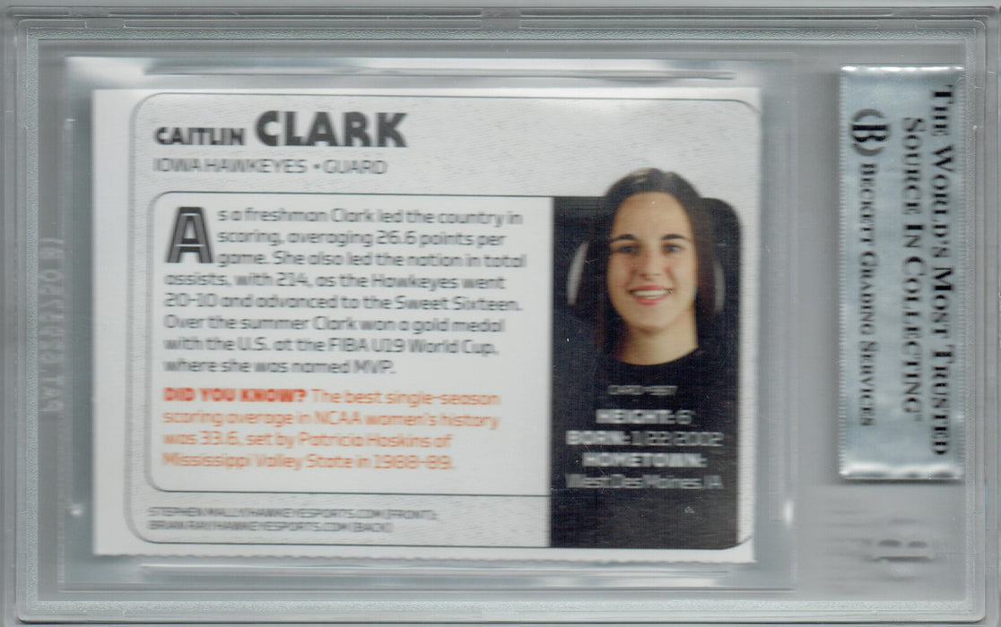 BGS 5 Caitlin Clark 2021 S.I. for Kids #997 Iowa Hawkeyes Rookie Card