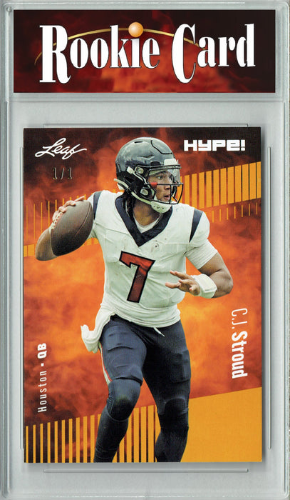 Certified Mint+ C.J. Stroud 2023 Leaf HYPE! #106A Gold Blank Back #1/1 Rookie Card
