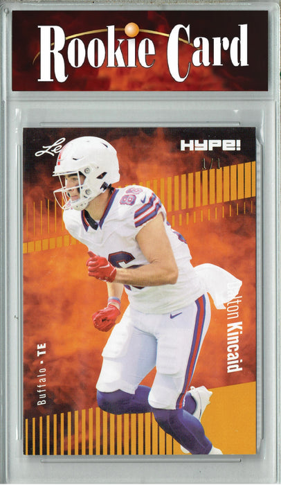 Certified Mint+ Dalton Kincaid 2023 Leaf HYPE! #111 Gold Blank Back #1/1 Rookie Card