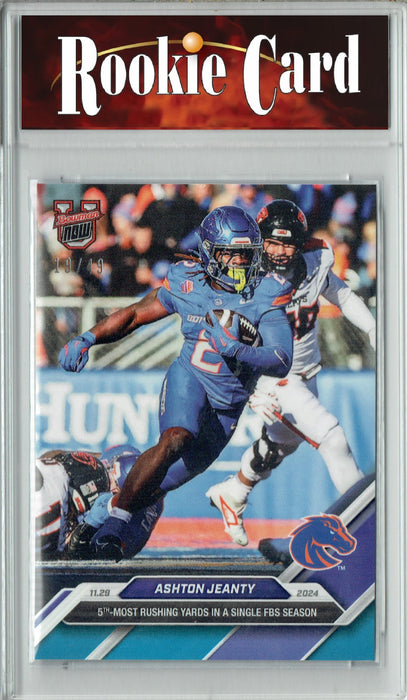 Certified Mint+ Ashton Jeanty 2024 Bowman University Now #50 Blue SP 49 Made Rookie Card Boise State