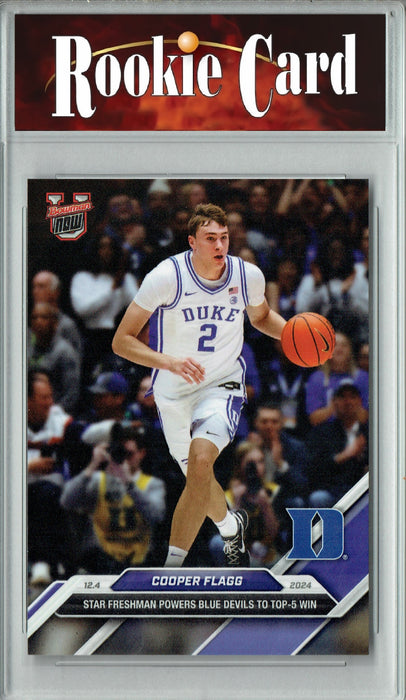 Certified Mint+ Cooper Flagg 2024 Bowman University Now #25 Star Freshman Rookie Card #1 Draft Pick