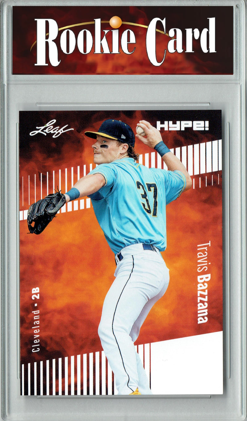 Certified Mint+ Travis Bazzana 2024 Leaf Hype #156A Only 5000 Made Rookie Card Cleveland Guardians
