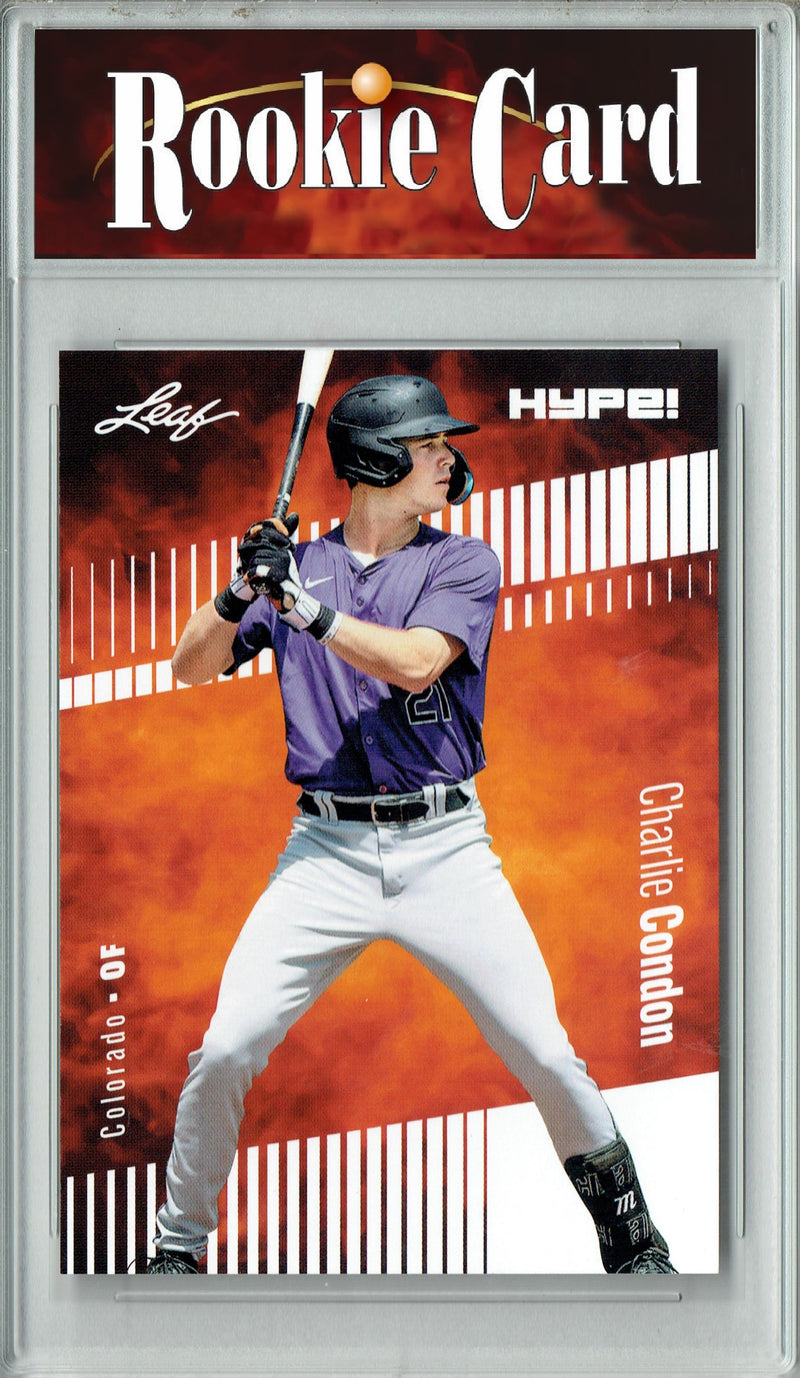 Certified Mint+ Charlie Condon 2024 Leaf Hype #140 Only 5000 Made Rookie Card Georgia