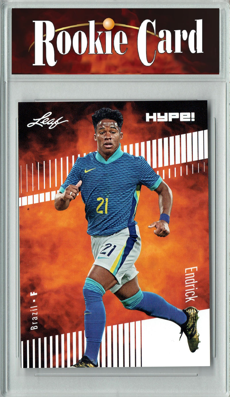 Certified Mint+ Endrick 2024 Leaf Hype #143 Only 5000 Made Rookie Card Brazil/Real Madrid