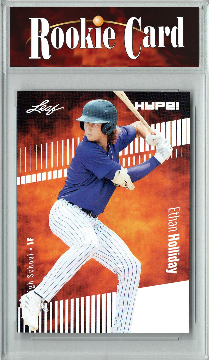 Certified Mint+ Ethan Holliday 2024 Leaf Hype #144A Only 5000 Made Rookie Card Stillwater