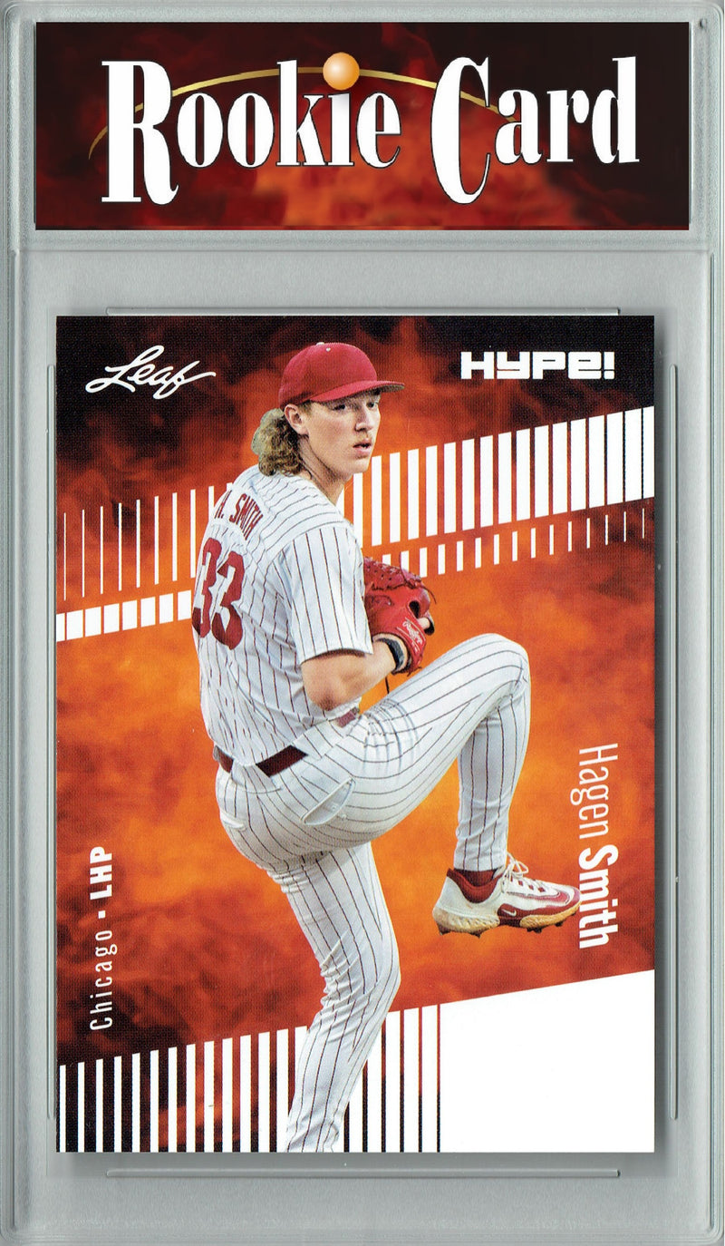 Certified Mint+ Hagen Smith 2024 Leaf Hype #145 Only 5000 Made Rookie Card Arkansas