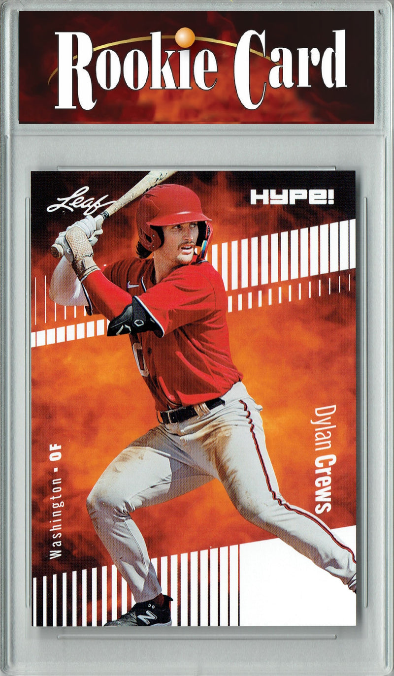 Certified Mint+ Dylan Crews 2024 Leaf Hype #142 Only 5000 Made Rookie Card Washington Nationals