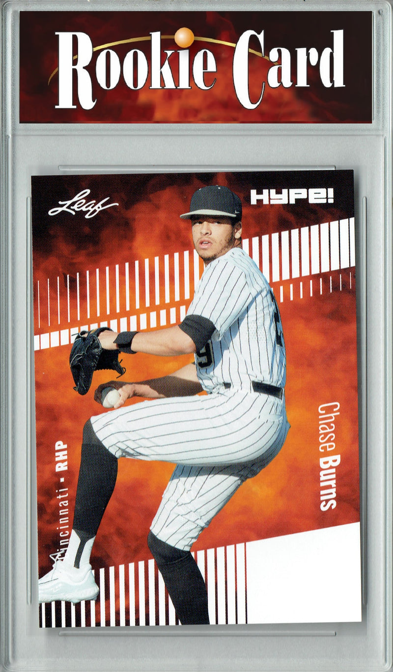 Certified Mint+ Chase Burns 2024 Leaf Hype #141 Only 5000 Made Rookie Card Cincinnati Reds