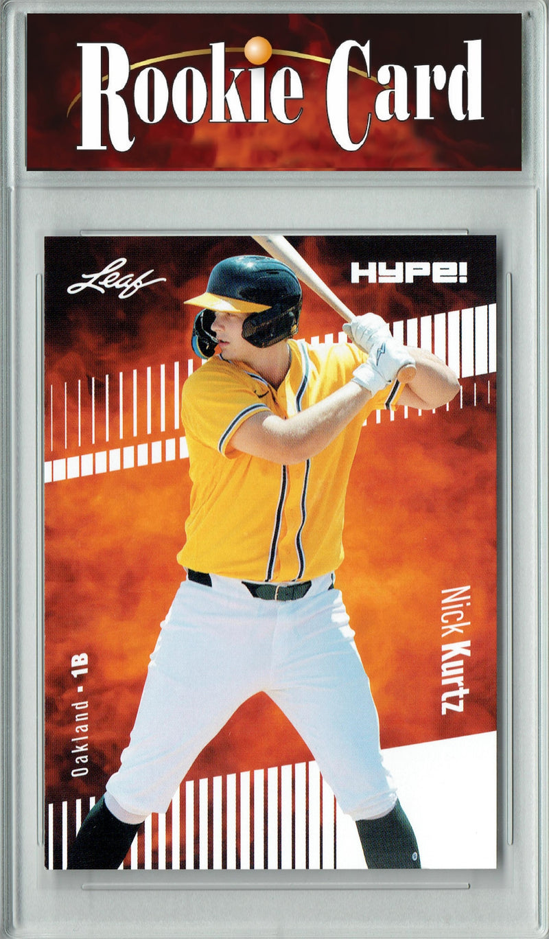 Certified Mint+ Nick Kurtz 2024 Leaf Hype #149 Only 5000 Made Rookie Card Oakland A's Athletics