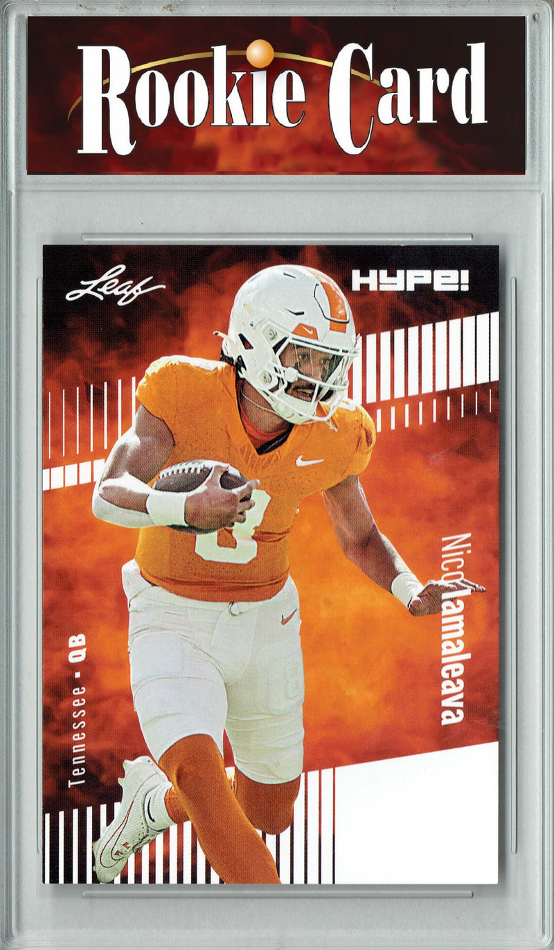 Nico Iamaleava Rookie Card Tennessee Volunteers Football Trading Card 2024 Leaf Hype #150 Only 5000 Made  Certified Mint+