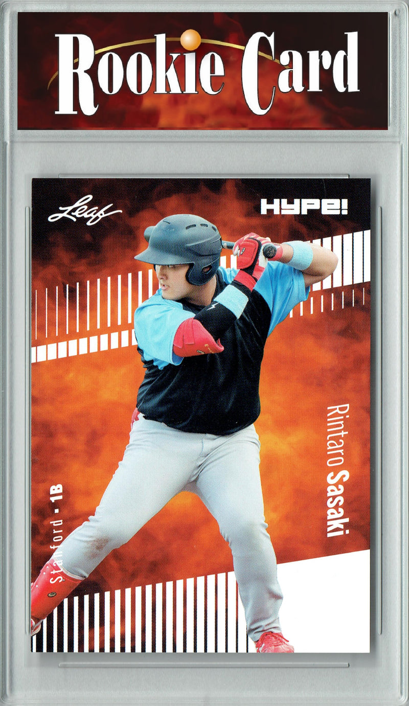 Certified Mint+ Rintaro Sasaki 2024 Leaf Hype #154 Only 5000 Made Rookie Card Japan