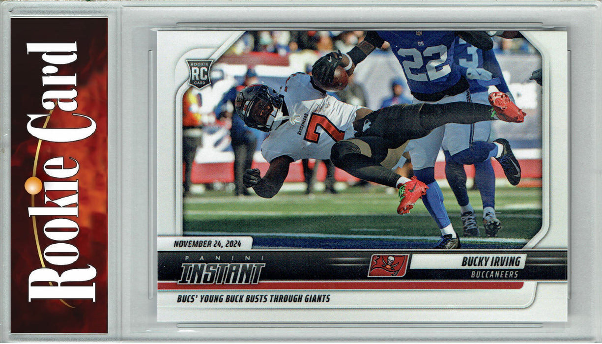 Certified Mint+ Bucky Irving 2024 Panini Instant #168 Only 156 Made Rookie Card Tampa Bay Buccaneers