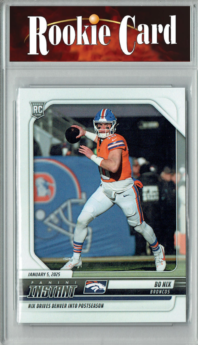 Certified Mint+ Bo Nix 2024 Panini Instant #255 Just 1033 Made Rookie Card Denver Broncos