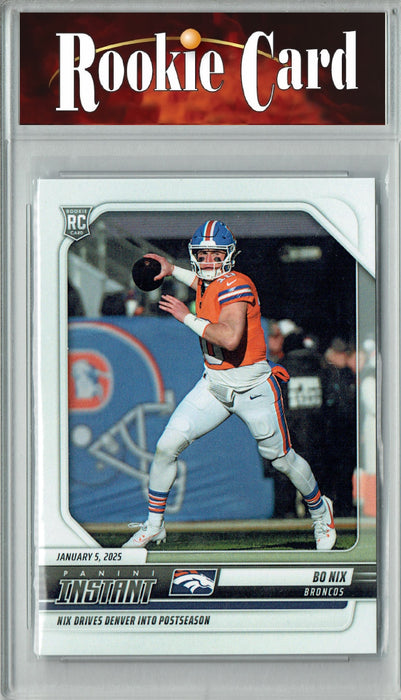 Certified Mint+ Bo Nix 2024 Panini Instant #255 Just 1033 Made Rookie Card Denver Broncos