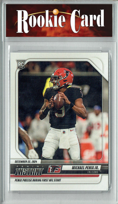 Certified Mint+ Michael Penix Jr. 2024 Panini Instant #220 1st NFL Start Rookie Card Atlanta Falcons