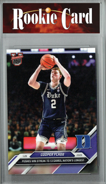 Certified Mint+ Cooper Flagg 2024 Bowman University Now #51 Win Streak Rookie Card