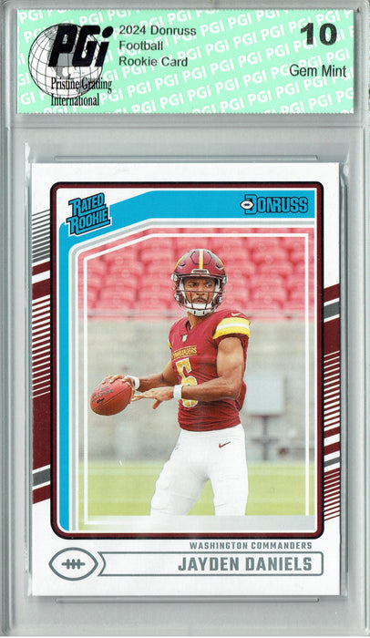 Jayden Daniels 2024 Donruss #389 Football Rookie Card PGI 10