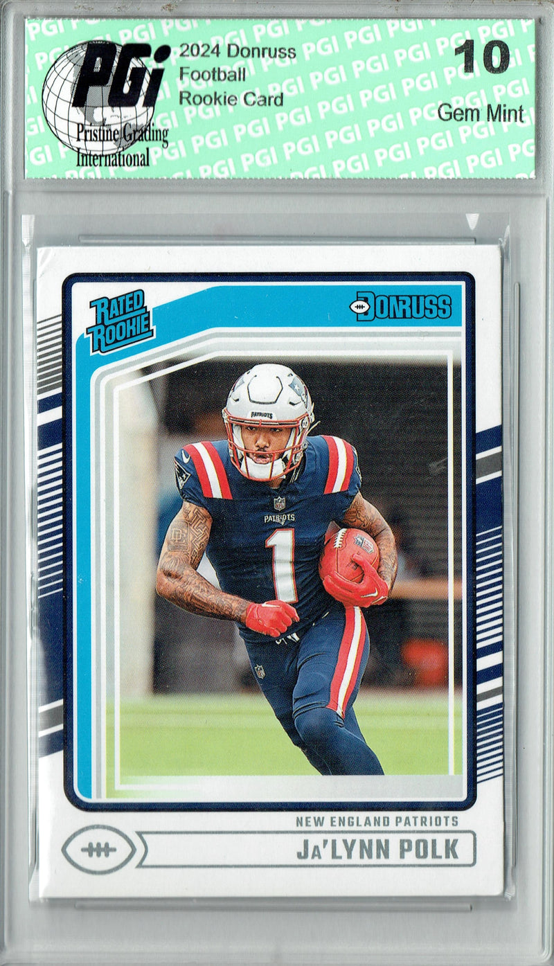 Ja'Lynn Polk 2024 Donruss #373 Football Rookie Card PGI 10