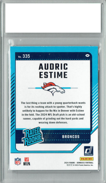 Audric Esme 2024 Donruss #335 Football Rookie Card PGI 10