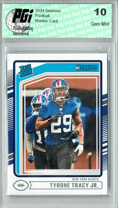 Tyrone Tracy Jr. 2024 Donruss #364 Football Rookie Card PGI 10