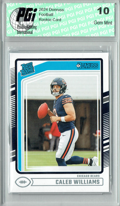 Caleb Williams 2024 Donruss #327 Football Rookie Card PGI 10