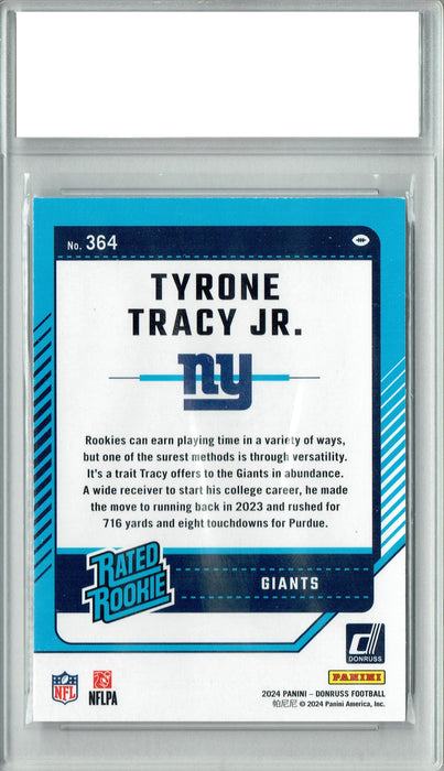 Certified Mint+ Tyrone Tracy Jr. 2024 Donruss #364 Football Rookie Card New York Giants