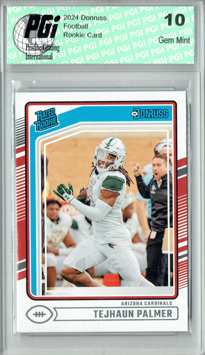Tejhaun Palmer 2024 Donruss #384 Football Rookie Card PGI 10