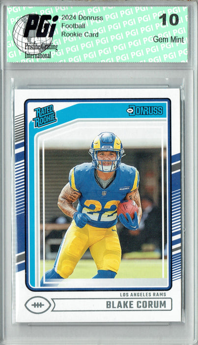 Blake Corum 2024 Donruss #322 Football Rookie Card PGI 10
