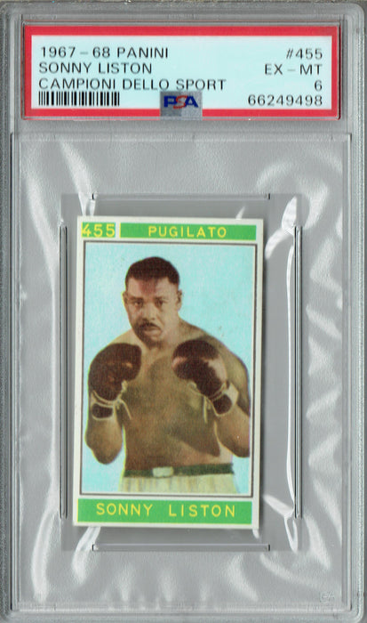 PSA 5 Archie Moore 1967 Panini #488 Campioni Dello Sport Rookie Card