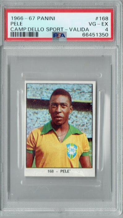 PSA 4 Pele 1966 Panini #168 Campioni Dello Sport - Valida Trading Card