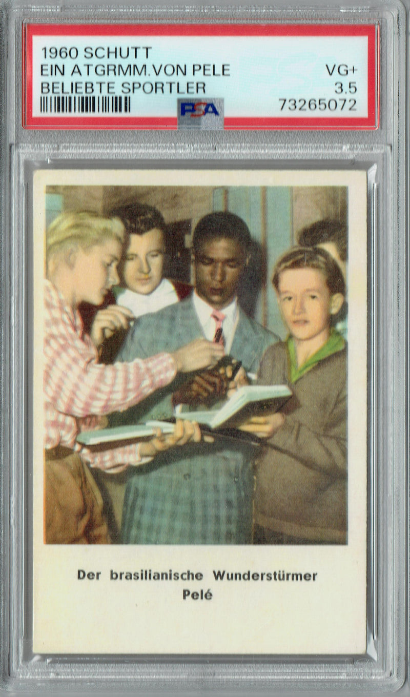 PSA 3.5 Ein Atgrmm.Von Pele 1960 Schutt  Beliebte Sportler Rookie Card Brazil