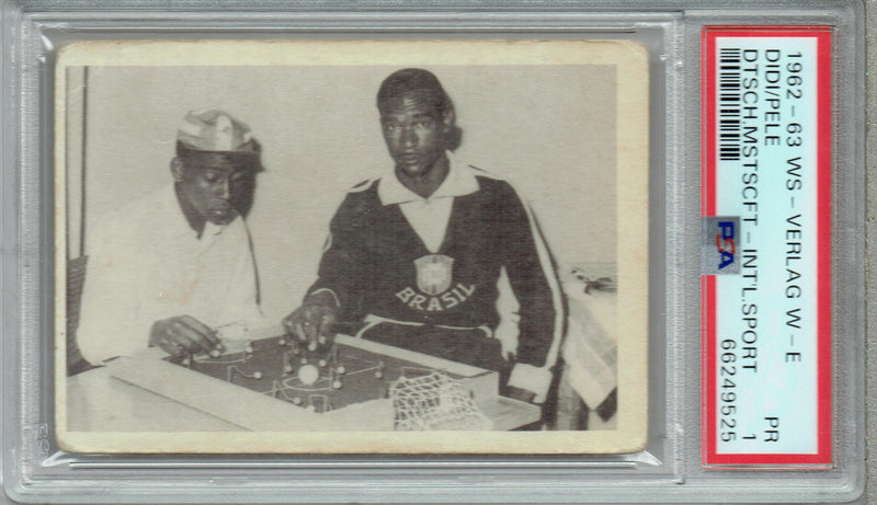 PSA 1 Pele/Didi 1962 WS-Verlag W-E  Trading Card Brazil
