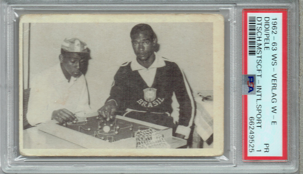 PSA 1 Pele & Didi 1962 WS-Verlag W-E Brazil Trading Card