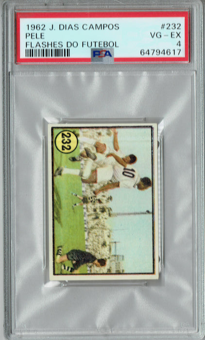 PSA 4 Pele 1962 J. Dias Campos #232 Flashes Do Futebol Card