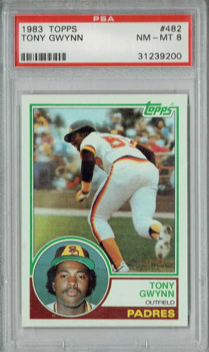 PSA 8 Tony Gwynn 1983 Topps #482 Rookie Card