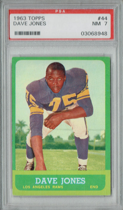 PSA 7 Dave Deacon Jones 1963 Topps #44 Rookie Card